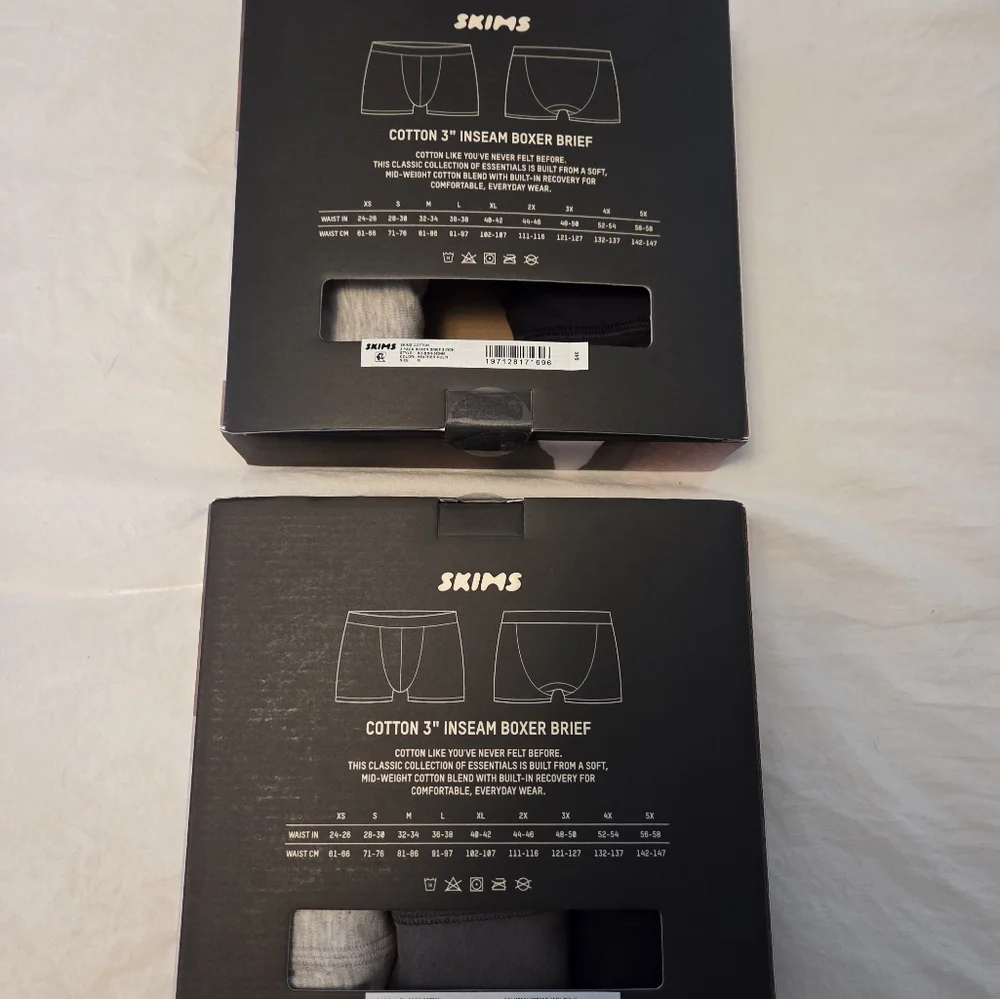 Skims NIB 5ct 3" Inseam Boxer Brief Size Medium MSRP $46 - Picture 2 of 2